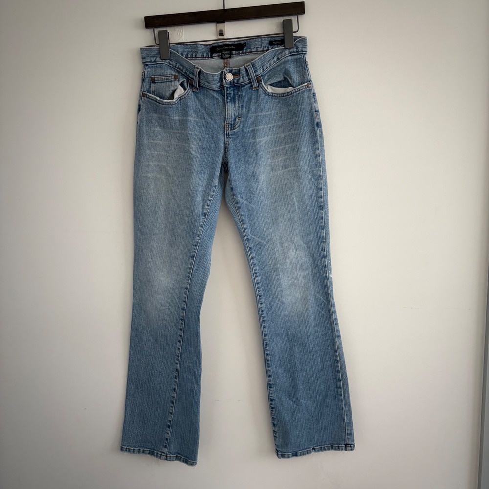 Calvin Klein Jeans Mens Blue Bootcut Denim Pants Size 4